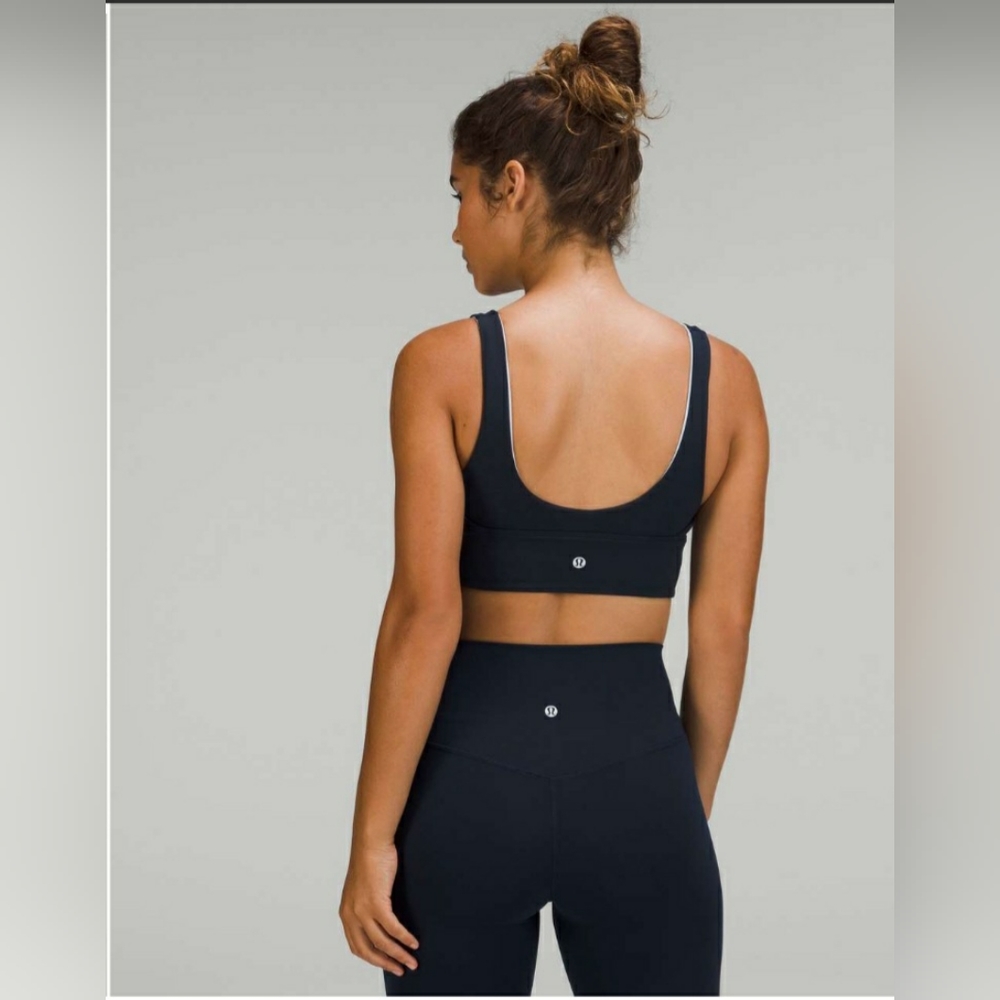 Lululemon Align Reversible Bra *Light Support, A/B Cup - Black/Blue - 10 - Picture 1 of 12